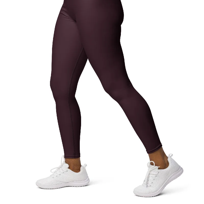 Boutique Styles ELEVATED ESSENTIALS, BOOTY BOOSTING HIGH WAISTBAND LEGGING CABERNET