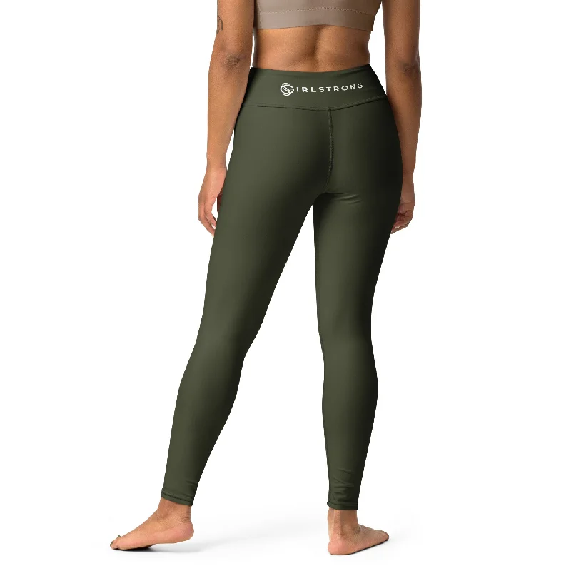 Wardrobe Upgrade ELEVATED ESSENTIALS, BOOTY BOOSTING HIGH WAISTBAND LEGGING OLIVE