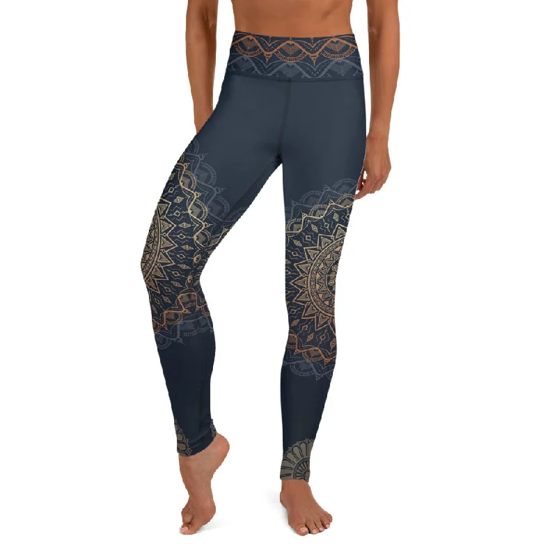 Winter Wardrobe Clearance Royal Mandala High Waist Yoga Leggings