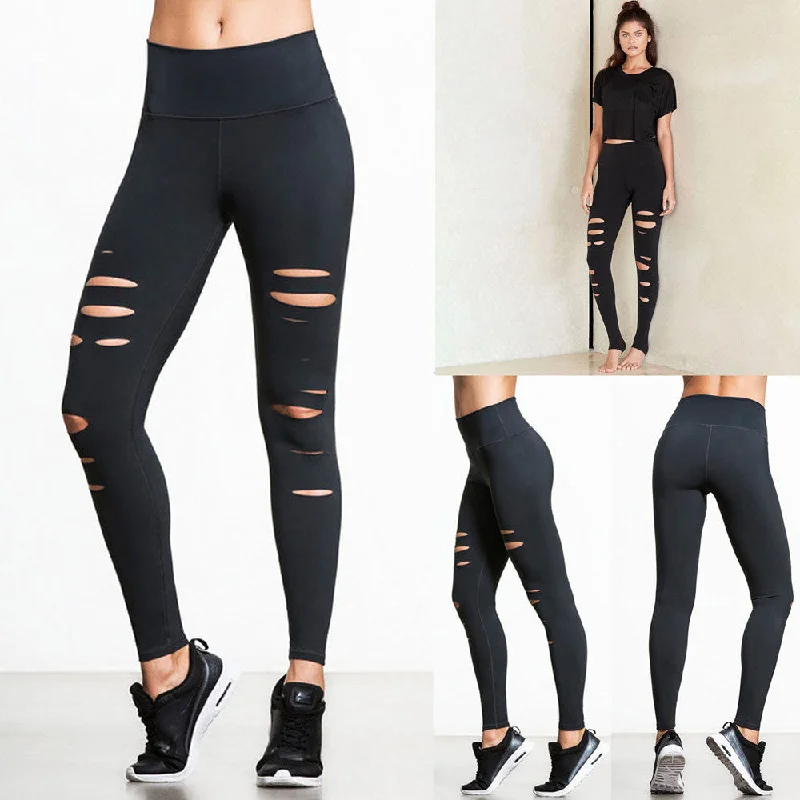 Modern Women's Fashion with Vintage Touches Sexy Cut Yoga & Workout Leggings