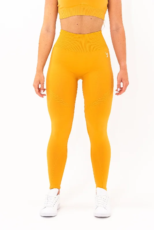 Women's High-Fashion Outfit Unlimited Seamless Leggings - Orange