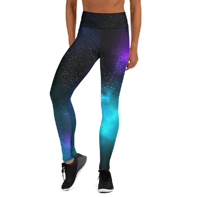 Athleisure Wear Cosmic High Waist Womens Yoga Leggings